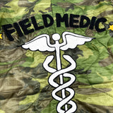 (designers) MADE IN USA DR.ROMANELLI REMAKE CAMOUFLAGE PATTERN QUILTED JACKET WITH CHAIN STITCH