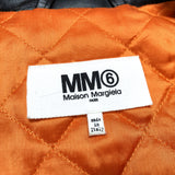 (designers) 2021 MADE IN ITALY MAISON MARGIELA MM6 FIVE ZIP LEATHER BIKER VEST