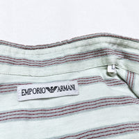 (DESIGNERS) 1990'S～ MADE IN JAPAN EMPORIO ARMANI STRIPED PATTERN SHIRT AS IS