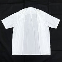 (DESIGNERS) MADE IN JAPAN COMOLI 'BETASYAN' OPEN COLLAR SHORT SLEEVE BOX SHIRT
