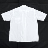 (DESIGNERS) MADE IN JAPAN COMOLI 'BETASYAN' OPEN COLLAR SHORT SLEEVE BOX SHIRT