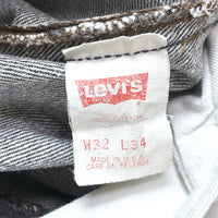 (VINTAGE) 1990'S～ MADE IN USA Levi's 501 YARN DYED BLACK DENIM PANTS
