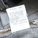 (VINTAGE) 1990'S～ MADE IN USA Levi's 501 YARN DYED BLACK DENIM PANTS