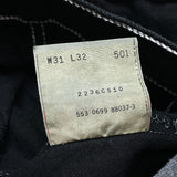 (vintage) 1999 MADE IN USA Levi's 501 OVERDYED BLACK DENIM PANTS