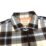 (VINTAGE) 1950'S～ Lanerossi PLAID PATTERN RIBED SHIRT