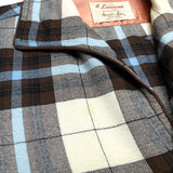 (VINTAGE) 1950'S～ Lanerossi PLAID PATTERN RIBED SHIRT