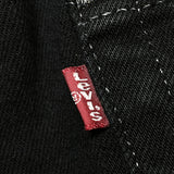 (vintage) 1999 MADE IN USA Levi's 501 OVERDYED BLACK DENIM PANTS