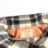 (VINTAGE) 1950'S～ Lanerossi PLAID PATTERN RIBED SHIRT