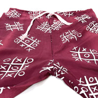 (VINTAGE) 1960'S J.C.PENNEY CO TIC TAC TOE PATTERN TOTAL PATTERN PRINT RAYON SET UP PAJAMAS