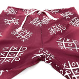 (VINTAGE) 1960'S J.C.PENNEY CO TIC TAC TOE PATTERN TOTAL PATTERN PRINT RAYON SET UP PAJAMAS