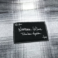 (DESIGNERS) 2000'S～ NUMBER NINE SHADOW PLAID WESTERN FLANNEL SHIRT WITH GUSSET
