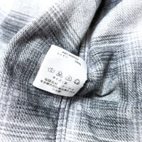 (DESIGNERS) 2000'S～ NUMBER NINE SHADOW PLAID WESTERN FLANNEL SHIRT WITH GUSSET