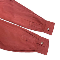 (VINTAGE) 1950'S GOLDEN GATE LONG POINT RAYON OPEN COLLAR BOX SHIRT