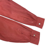 (VINTAGE) 1950'S GOLDEN GATE LONG POINT RAYON OPEN COLLAR BOX SHIRT
