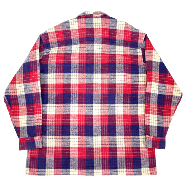 90s BITCH】Zip Up heavy flannel shirtM表記 - その他