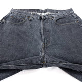 (VINTAGE) 1980'S MADE IN USA Levi's 501 YARN DYED BLACK DENIM PANTS