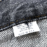 (VINTAGE) 1980'S MADE IN USA Levi's 501 YARN DYED BLACK DENIM PANTS