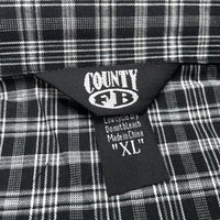 (VINTAGE) DEAD STOCK NEW 2000'S～ FB COUNTY PLAID PATTERN SHORT SLEEVE BOX SHIRT