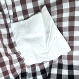 (designers) COMME des GARCONS HOMME PLUS CHECKERED PATTERN BLEACHED SHORT SLEEVE SHIRT
