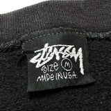 (VINTAGE) 1980'S MADE IN USA OLD STUSSY BLACK TAG DRAGON PRINT SWEAT SHIRT