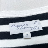 (designers) 2000'S～ MADE IN JAPAN agnes b. homme THIN STRIPED SHORT SLEEVE SHIRT