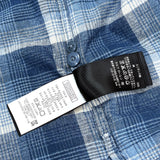 (VINTAGE) 2000'S RRL PLAID PATTERN OPEN COLLAR BOX SHIRT