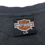 (VINTAGE) 1990'S～ MADE IN USA HARLEY DAVIDSON SLEEVE PATCHWORK REMAKE LONG SLEEVE T-SHIRT AS IS
