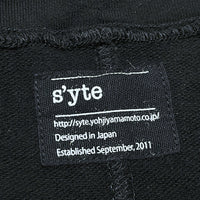 (DESIGNERS) MADE IN JAPAN S'YTE by YOHJI YAMAMOTO SIDE ZIP SPECIFICATION BIG SIZE SHORT SLEEVE HOODIE SWEAT SHIRT