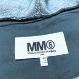 (DESIGNERS) MADE IN ITALY MAISON MARGIELA MM6 LONG LENGTH HALF ZIP SLEEVELESS HOODIE VEST