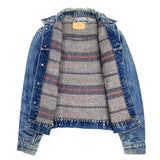 (VINTAGE) 1970'S MADE IN USA Levi's 70505-0317 BIG E DENIM TRUCKER JACKET WITH BLANKET LINER