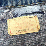 (VINTAGE) 1970'S MADE IN USA Levi's 70505-0317 BIG E DENIM TRUCKER JACKET WITH BLANKET LINER