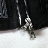 (designers) 1990'S～ GAZZARRINI UOMO MOLESKIN THIN PADDED BIKER JACKET