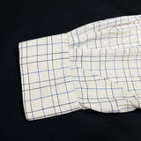 (VINTAGE) 1960'S～ Luxuriana LATTICE PATTERN COTTON 100% LOOP COLLAR BOX SHIRT AS IS