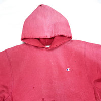 (BORO) 1990'S MADE IN USA CHAMPION EMBROIDERY TAG PLAIN REVERSE WEAVE HOODIE SWEAT SHIRT