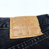 (vintage) 1997 MADE IN USA Levi's 501-5960 OVERDYED BLACK DENIM PANTS
