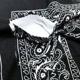 (designers) MADE IN ITALY DOLCE & GABBANA BANDANA PATTERN ALL OVER PRINT SHORT SLEEVE SHIRT WITH POCKET
