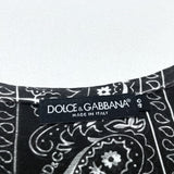 (designers) MADE IN ITALY DOLCE & GABBANA BANDANA PATTERN ALL OVER PRINT SHORT SLEEVE SHIRT WITH POCKET