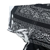 (designers) MADE IN ITALY DOLCE & GABBANA BANDANA PATTERN ALL OVER PRINT SHORT SLEEVE SHIRT WITH POCKET