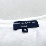 (designers) AD2003 MADE IN JAPAN COMME des GARCONS HOMME SLEEVE STRIPE PANELED HENLEY NECK T-SHIRT