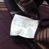 (designers) 2009 MADE IN JAPAN NUMBER NINE LATTICE PATTERN SLEEVE CUT OFF STYLE SHORT SLEEVE PULLOVER SHIRT
