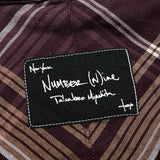 (designers) 2009 MADE IN JAPAN NUMBER NINE LATTICE PATTERN SLEEVE CUT OFF STYLE SHORT SLEEVE PULLOVER SHIRT