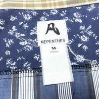 (DESIGNERS) NEPENTHES ORIGINAL 8 KINDS FABRIC PATCHWORK SHIRT