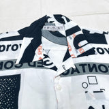 (designers) MADE IN JAPAN bal ALL OVER PRINT RAYON LOOP COLLAR SHORT SLEEVE BOX SHIRT