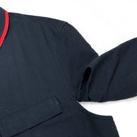 (DESIGNERS) 1990'S N.W.O NEW WORLD ORDER ROUND COLLAR JACKET WITH CHIN STRAP