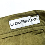 (VINTAGE) 1990'S CALVIN KLEIN SPORT HEMP 100% 2 TUCK PANTS