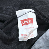 (VINTAGE) 1992 MADE IN USA Levi's 501 OVER DYED BLACK DENIM PANTS