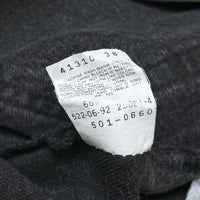 (VINTAGE) 1992 MADE IN USA Levi's 501 OVER DYED BLACK DENIM PANTS