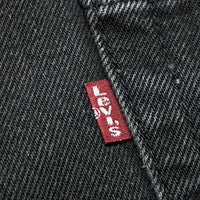 (VINTAGE) 1992 MADE IN USA Levi's 501 OVER DYED BLACK DENIM PANTS