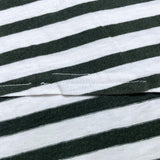 (designers) UNUSED DIAGONAL HEM CUT DESIGN STRIPED T-SHIRT