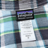 (vintage) 2013 PATAGONIA PLAID PATTERN SHORT SLEEVE BOX SHIRT SP12